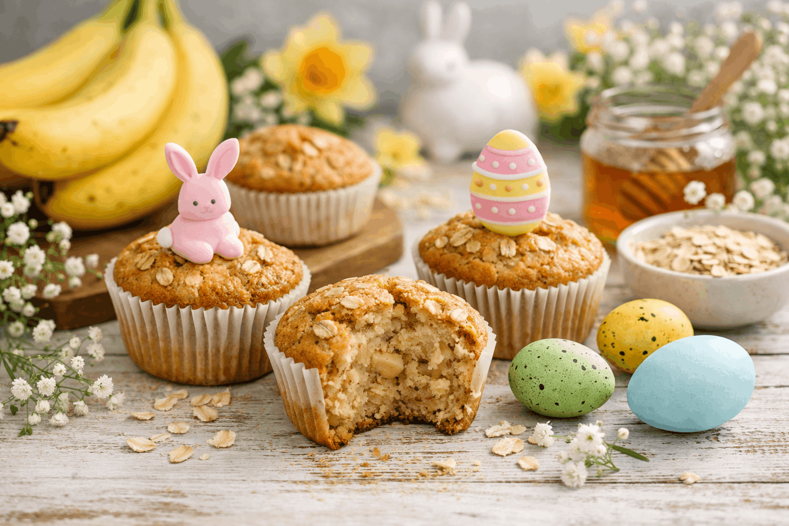 Bananen-Hafer-Muffins