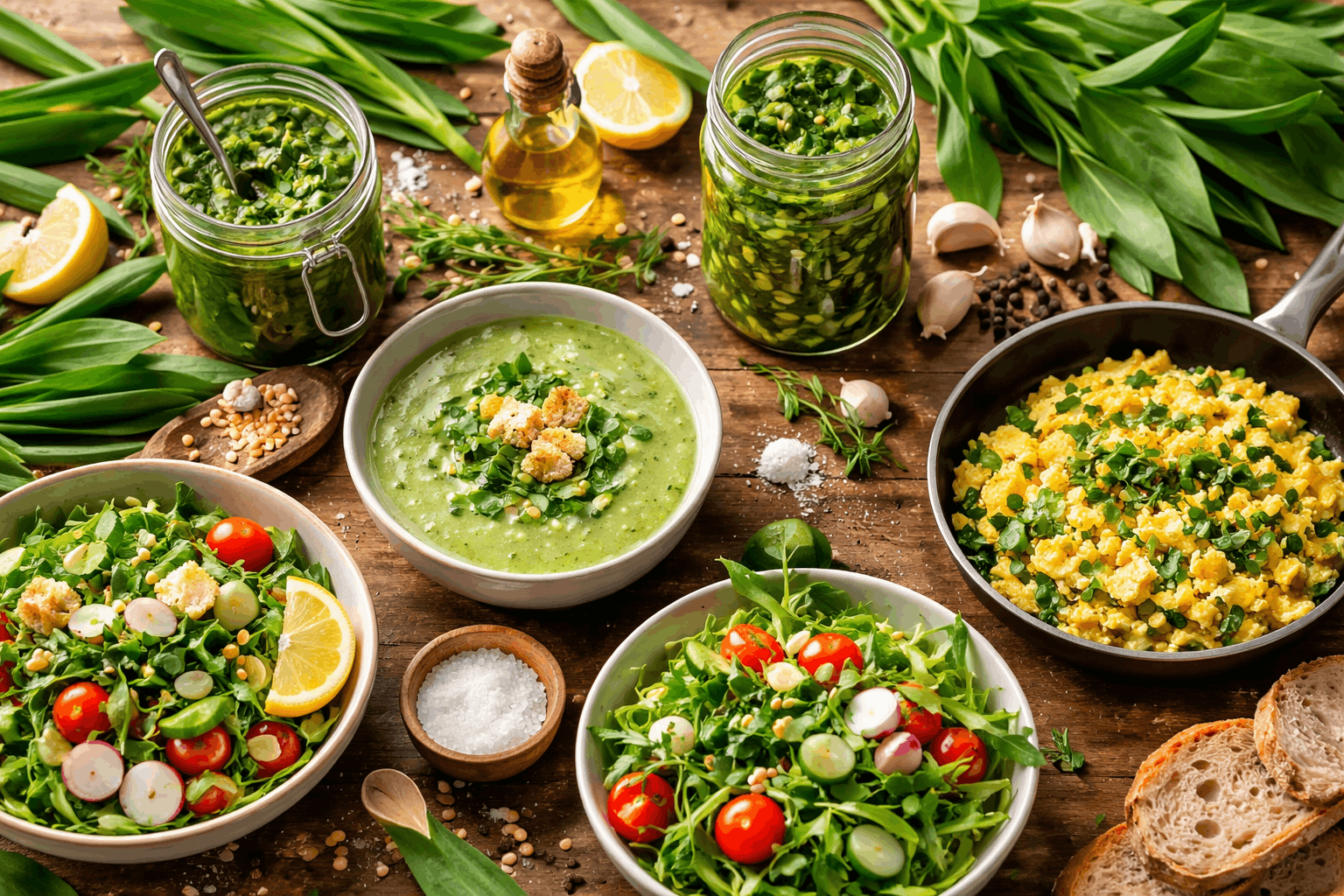 🌿 Bärlauch Rezepte für Darm & Detox (5 einfache Ideen)