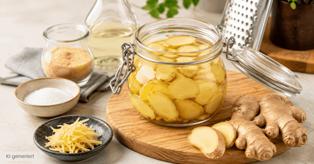 Süß-sauren Ingwer selber machen: Gari-Rezept für Sushi & Bowls img 0624