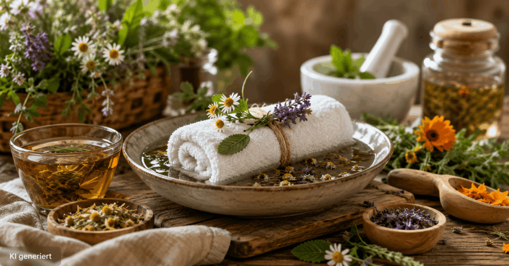 Kräuter Hausapotheke, Kräuter richtig zubereiten, Kräutertee selber machen, Ölauszug selber machen, Tinktur selber machen, Kräutersalbe selber machen, Kräutersirup selber machen, Kräuterhonig, Kräuterbad, Kräuterwickel, Heilkräuter Zubereitungen, Hausmittel mit Kräutern, Kräuter haltbar machen