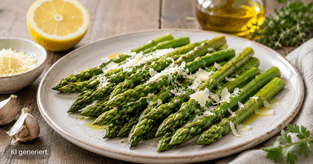 Grüner Spargel Rezept: einfach, schnell und aromatisch aus Pfanne oder Ofen img 1435