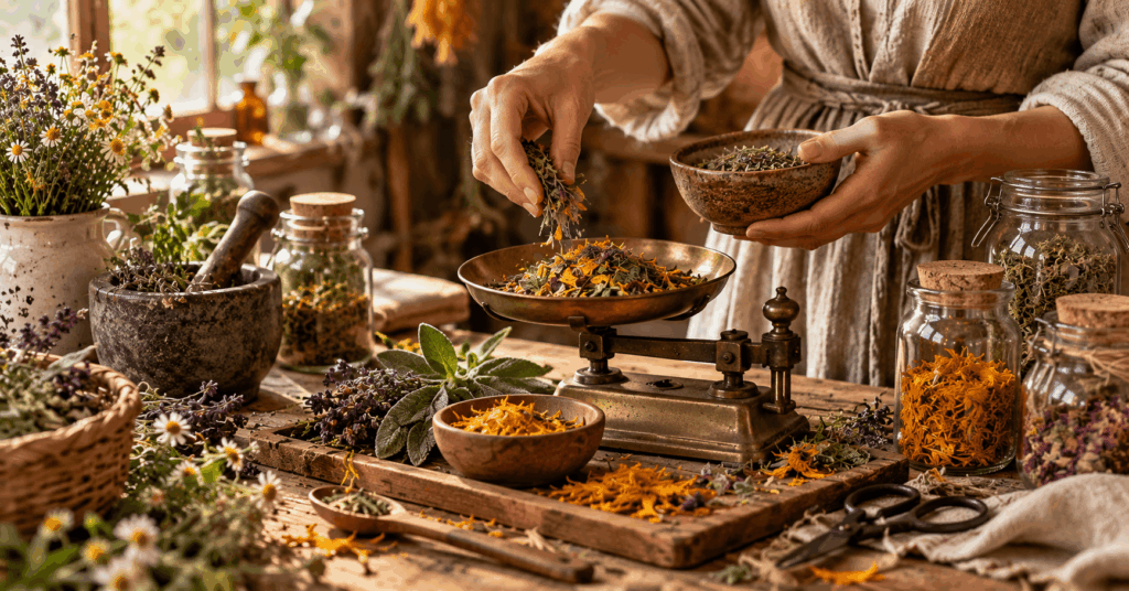 Kräuter ziehen lassen, Ziehzeit Kräutertee, Kräutertee Ziehzeit, Kräuter richtig zubereiten, Kräuteröl selber machen, Kräuteröl Ziehzeit, Tinktur selber machen, Tinktur Ziehzeit, Kräuterauszug selber machen, Kräuter Abkochung, Kaltauszug Kräuter, Kräuteressig selber machen, Heilkräuter Zubereitung, Kräuter Hausapotheke