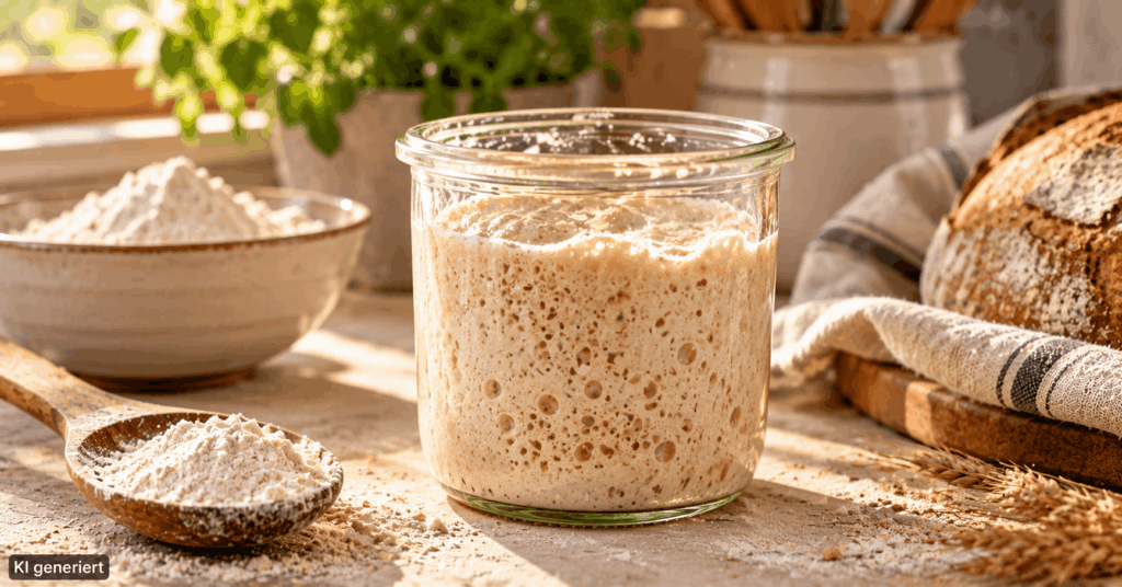 Sauerteig selber machen, Sauerteig ansetzen, Sauerteigbrot, Anstellgut, Sauerteig Starter, Sauerteig Rezepte, Sauerteig für Anfänger, Sauerteig füttern, Sauerteig pflegen, Sauerteig backen