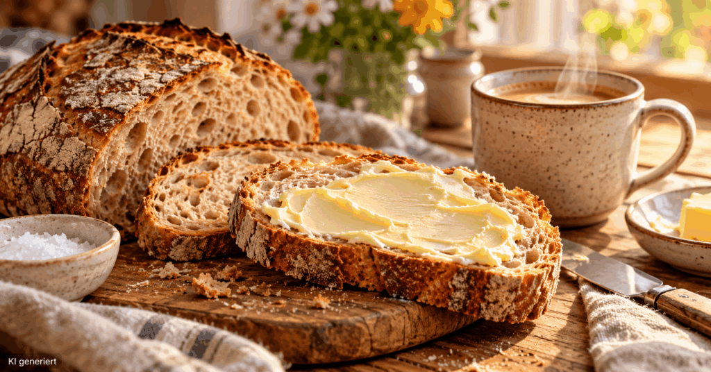 Sauerteig Wirkung, Sauerteig Inhaltsstoffe, Sauerteigbrot selber backen, Sauerteig Darmgesundheit, Sauerteig ansetzen, Roggensauerteig, Sauerteig Rezept, Sauerteig glykämischer Index, Sauerteig Anstellgut