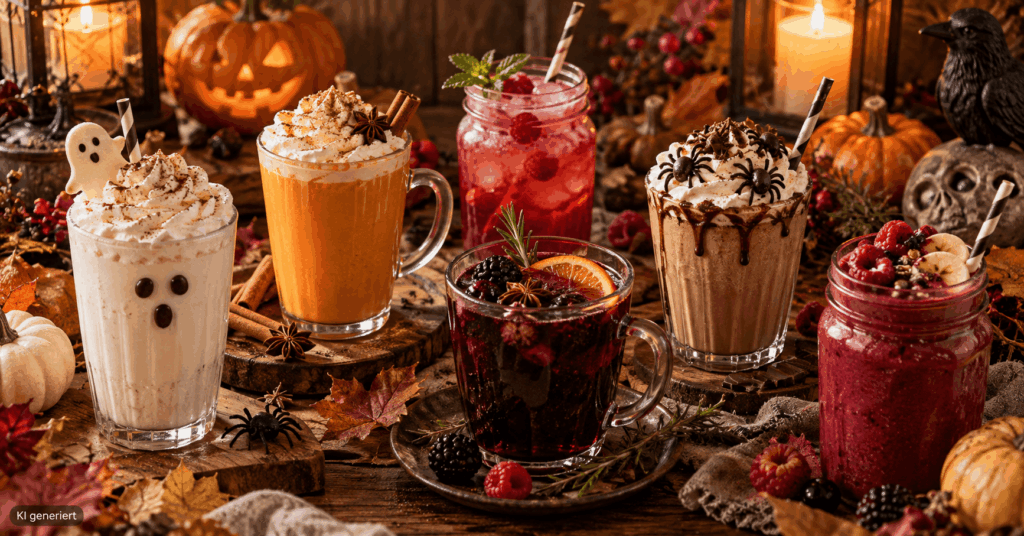 6 Halloween-Getränke für deine Party: Gruselig, kreativ und lecker Halloween Getränke für Kinder, Halloween Party Getränke, Halloween Drinks alkoholfrei, Halloween Rezepte Getränke, Halloween Punsch, Halloween Smoothie, Halloween Limonade, Geister Shake, Kürbis Latte, Halloween Getränk Ideen, alkoholfreie Halloween Drinks, Halloween Party Rezepte